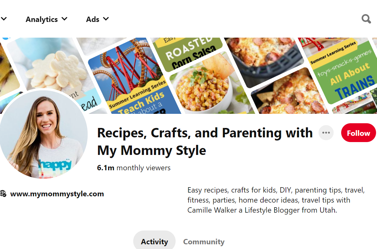Recipes, Crafts, and Parenting with My Mommy Style Pinterest Account