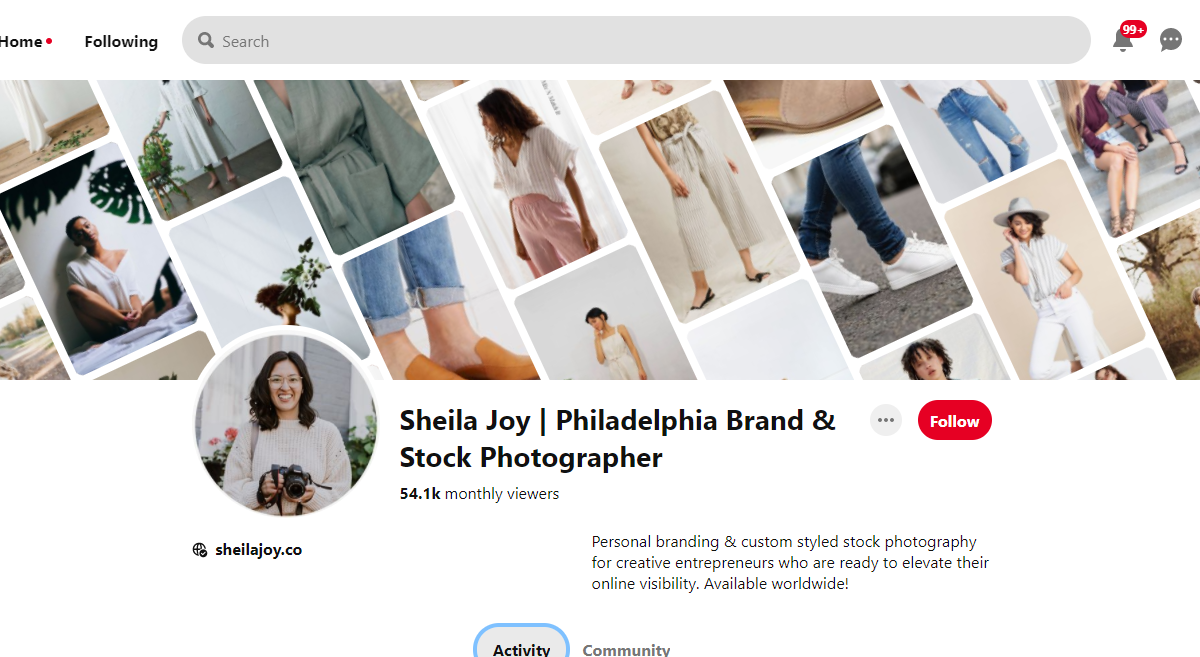  Sheila Joy | Philadelphia Brand & Stock Photographer-100 Pinterest Photography Influencers