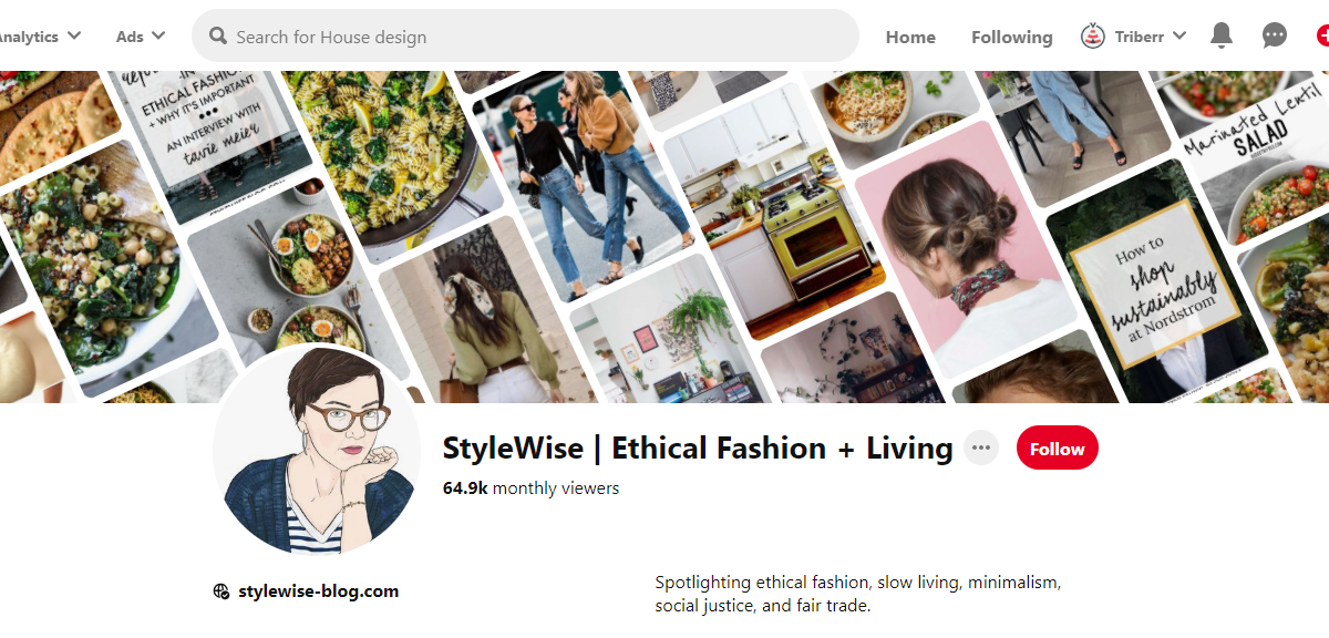 StyleWise | Ethical Fashion + Living Pinterest Profile