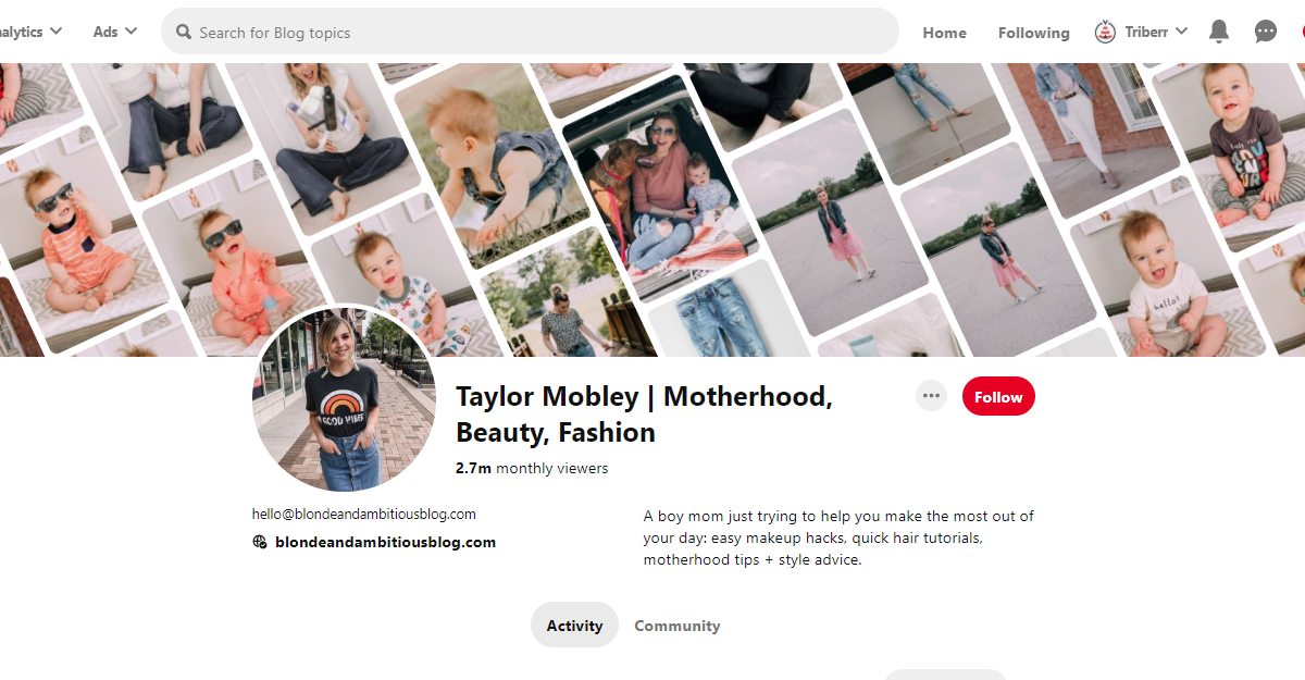 Taylor Mobley | Motherhood, Beauty, Fashion Pinterest Profile