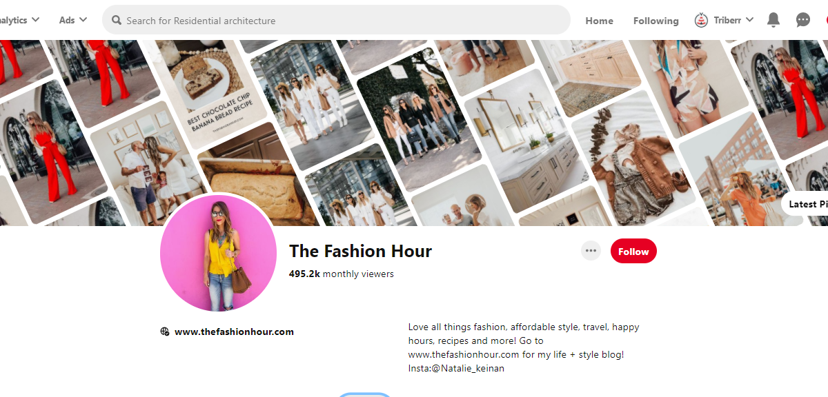 The Fashion Hour Pinterest Profile