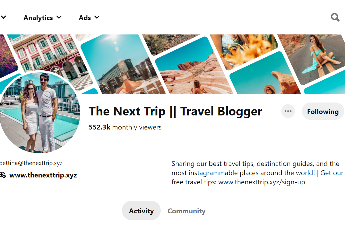 The Next Trip || Travel Blogger-Top 100 Pinterest Travel Influencers