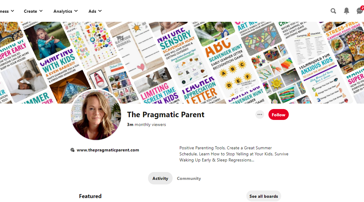 The Pragmatic Parent Pinterest Account