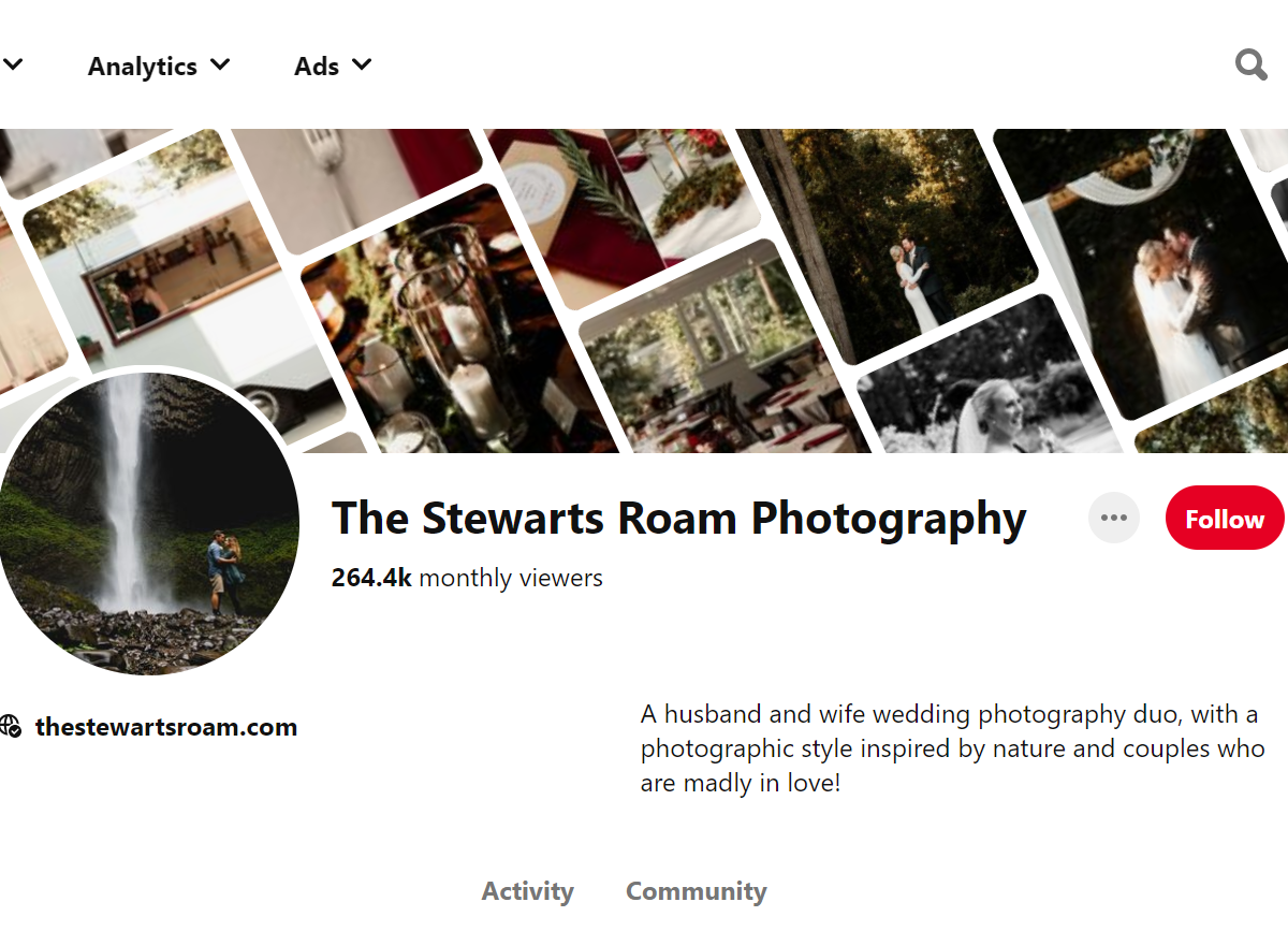 The Stewarts Roam Photography-100 Pinterest Photography Influencers