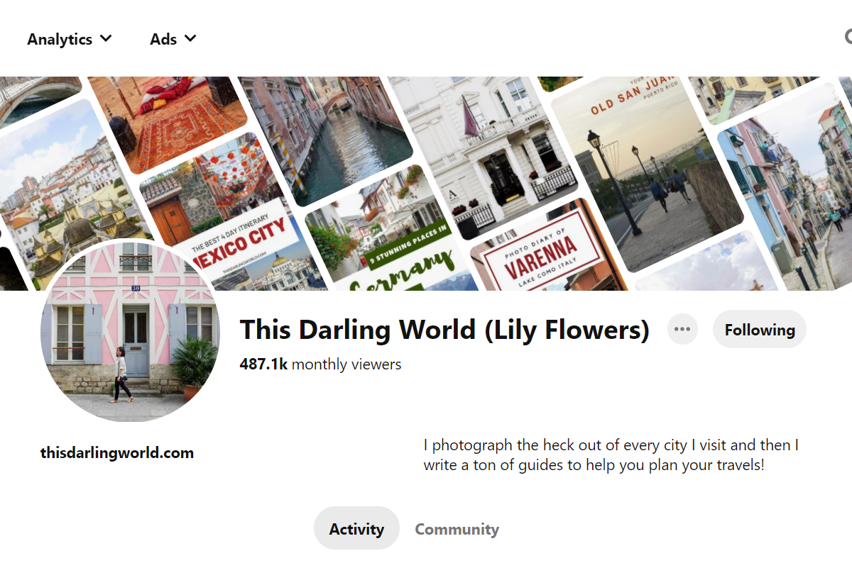 This Darling World (Lily Flowers) - Pinterest Profile