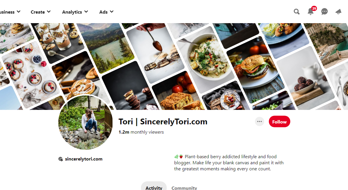 Tori | SincerelyTori.com Pinterest Profile