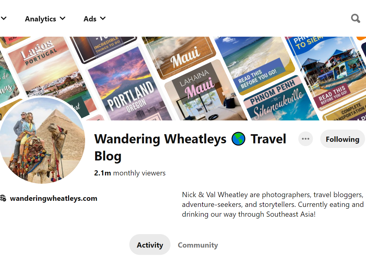  Wandering Wheatleys 🌎 Travel Blog-Top 100 Pinterest Travel Influencers
