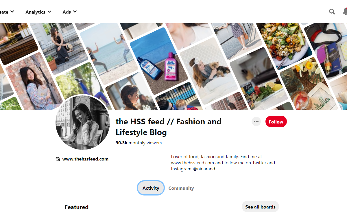 The HSS feed // Fashion and Lifestyle Blog Pinterest profile