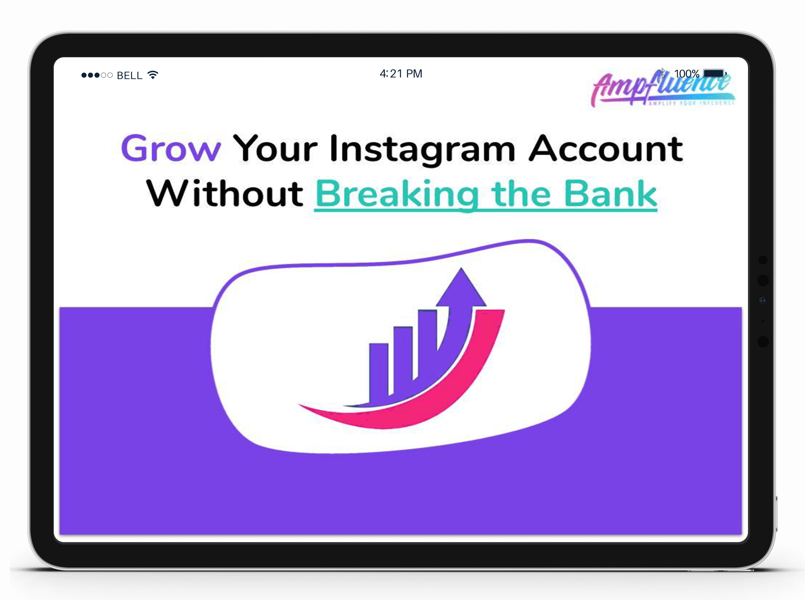 Download ipad-mockup-horizontal - Ampfluence | #1 Instagram Growth Service